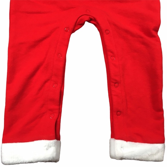 NWT Baby Toddler Boy Santa Hooded Romper Outfit 18M - Picture 7 of 10